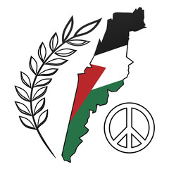 Minimal Palestinian Freedom Vector Artwork