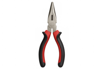 Needle nose pliers hand tool equipment on transparent background