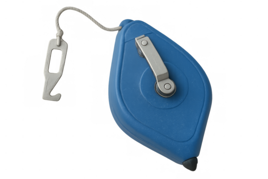 Blue chalk line marking tool with reel - Powered by Adobe