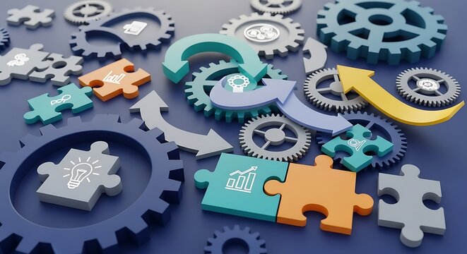 Digital business intelligence dashboard displaying financial performance charts, data analytics, and growth metrics for corporate strategy - Powered by Adobe