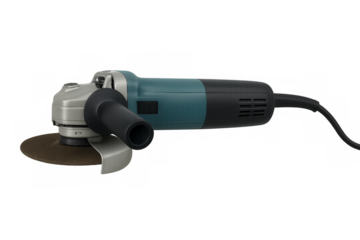 Angle grinder power tool for cutting and grinding metal