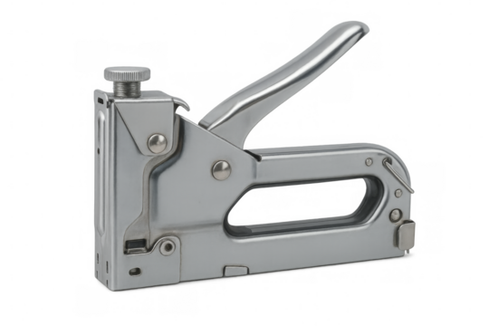 Metallic staple gun tool for construction and diy work