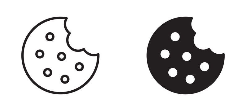 cookie bite icon , vector illustration,