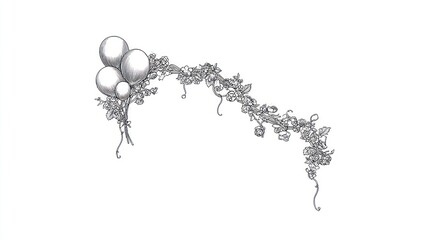 Ornate balloon arch design