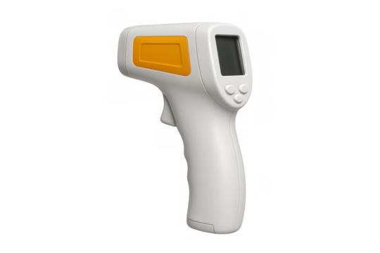 Infrared digital thermometer measuring body temperature for health monitoring