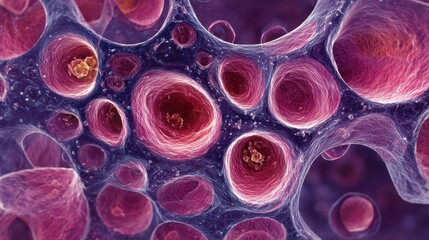 Human Granulosa Cells With Gap Junctions in Microscopic View