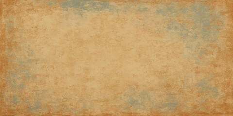 A brown vintage parchment paper texture with a blank, stained, and aged design