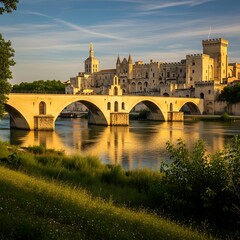 French Cityscape at Sunrise.