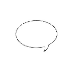 Speech bubbles continuous line drawing, minimalist art style, white background 