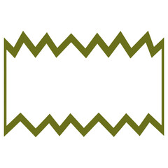 Green Zigzag Border