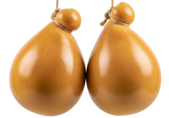 Caciocavallo cheese isolated on transparent background