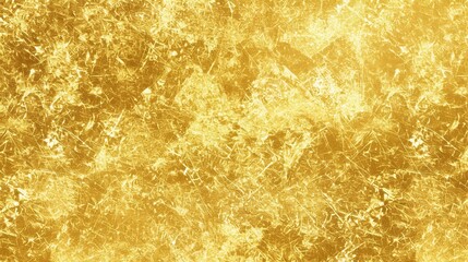 Golden textured background with a rough and shiny foil effect, a seamless pattern suitable for various design projects, a unique combination of rough foil texture and shiny surface.