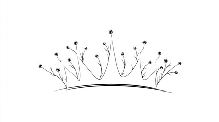 Elegant floral crown design