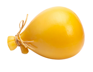 Caciocavallo cheese isolated on transparent background