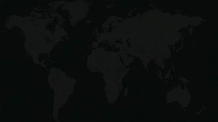 A dark world map illuminated with red points, symbolizing connections and data across the globe, demonstrating digital interaction. - Powered by Adobe