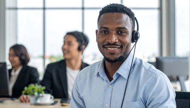 Customer Service Representative at Work.