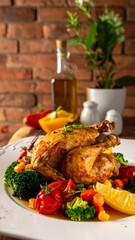 Roasted Chicken with Vegetables.