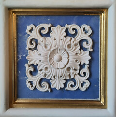 Detail of old European building 