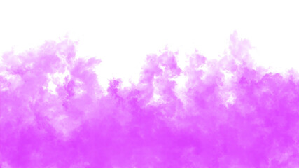 Fototapeta premium Bright magenta textured shape with rough edges on black abstract background isolated on a transparent background