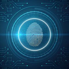 fingerprint biometric scan vector cyber security