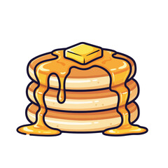 Pancake Stack with Syrup