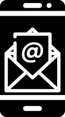 email icon logo vector illustration design, for smartphone features theme design