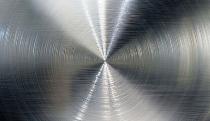 Metallic surface with radial texture for backgrounds, metal work, or design elements