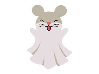 Halloween Cartoon Mouse Ghost Costume