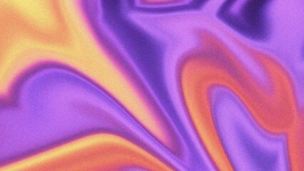Vibrant Purple Orange and Yellow Swirling Liquid Abstract Background image photo