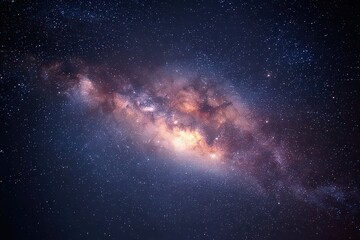 Fototapeta premium Milky Way Galaxy Night Sky Panorama