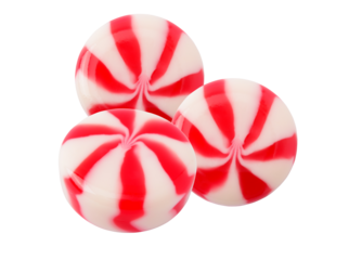 vibrant red and white swirl peppermint hard candies, a classic sweet treat.