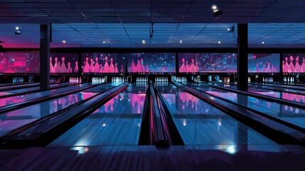 Neon Bowling Alley