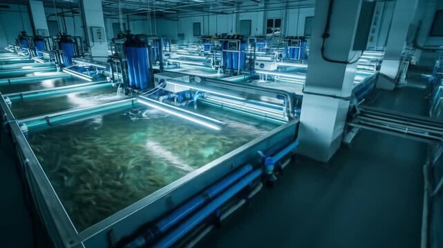 Fish hatchery aquatic aquaculture interior