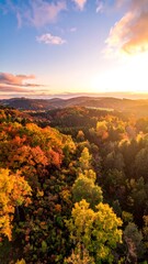 Fototapeta premium Autumnal vista at sunrise