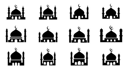 Naklejka premium Intricate black line art of a geometric octagonal star. A symmetrical mandala design inspired by Islamic and Arabic art, isolated on white for decorative graphic elements