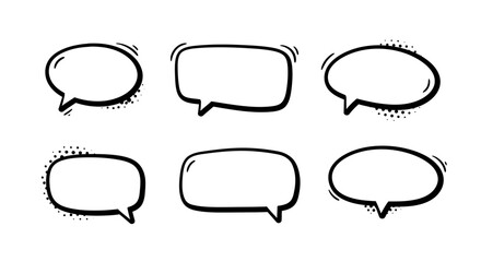 Obraz premium Comic Book Speech Bubbles Create Engaging Conversations and Expressive Dialogue
