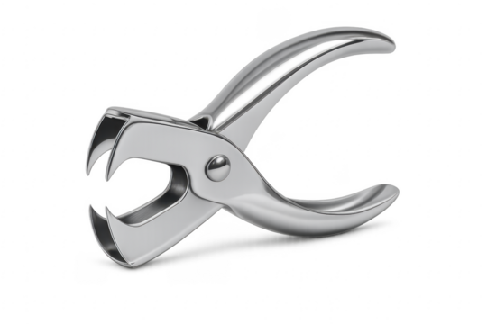 Metal staple remover isolated on transparent background