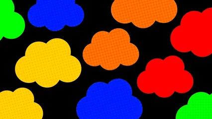 Fotobehang Naadloze wolken seamless background with colorful clouds  © MZUCHRIAL