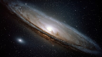 Fototapeta premium Spiral Galaxy With Millions Of Stars