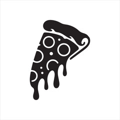 Delicious vegetarian pizza with champignon mushrooms, tomatoes, mozzarella, peppers and black olives, isolated on white background