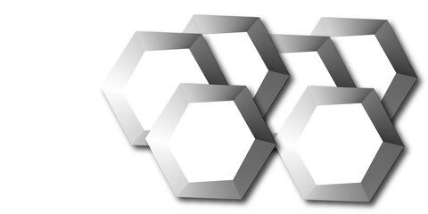 3d silver metal sign