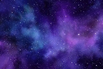 Abstract Colorful Deep Space Nebula