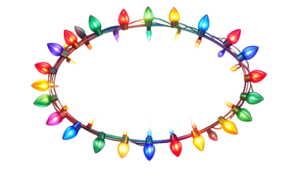  Festive Holiday Lights, Isolated on Transparent Background PNG