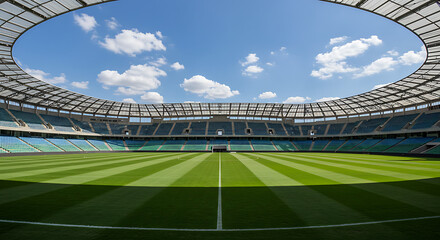 tennis court in the stadium