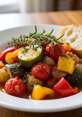 Hearty Vegetable Stew with Bread.