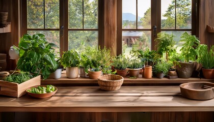 rustic kitchens welcoming ambiance plants wood