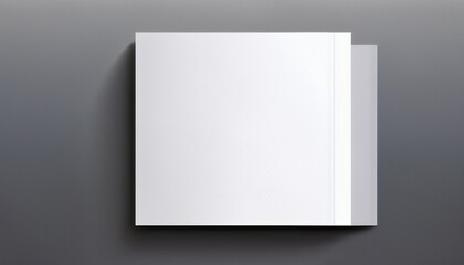 simple square white brochure or book mockup minimalist and professional looking