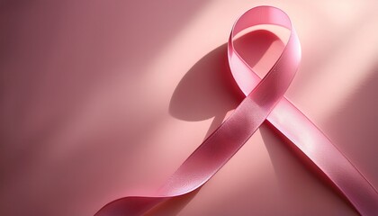 pink ribbon elegance symbolizing breast cancer awareness and support initiatives