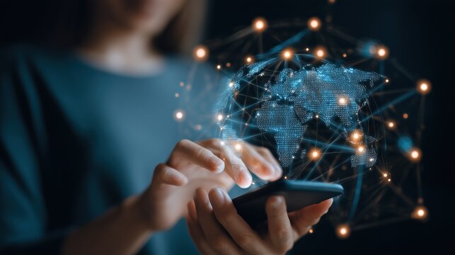Global Connectivity: Digital World Interaction on Mobile Device