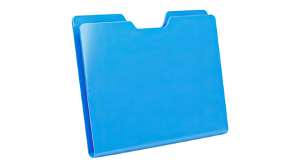 Blue Folder Icon Representing Digital File Organization and Management.